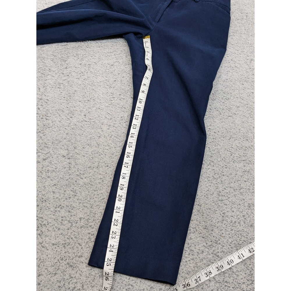 Ann Taylor Factory Size 8 32x25.5 Navy Blue Career Dress Pants Stretch EUC - Picture 8 of 10